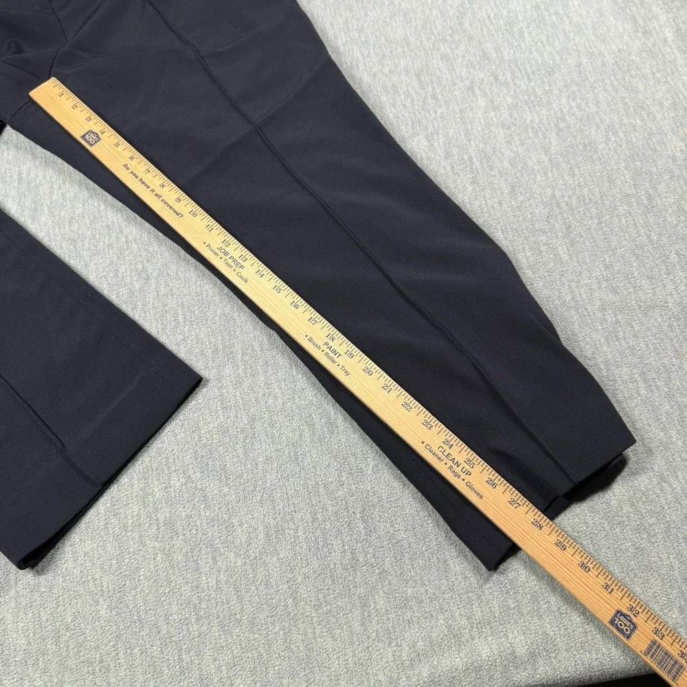 Tory Burch Pants Womens 16 Blue Straight Leg Dress Trousers Crease Front Elastic